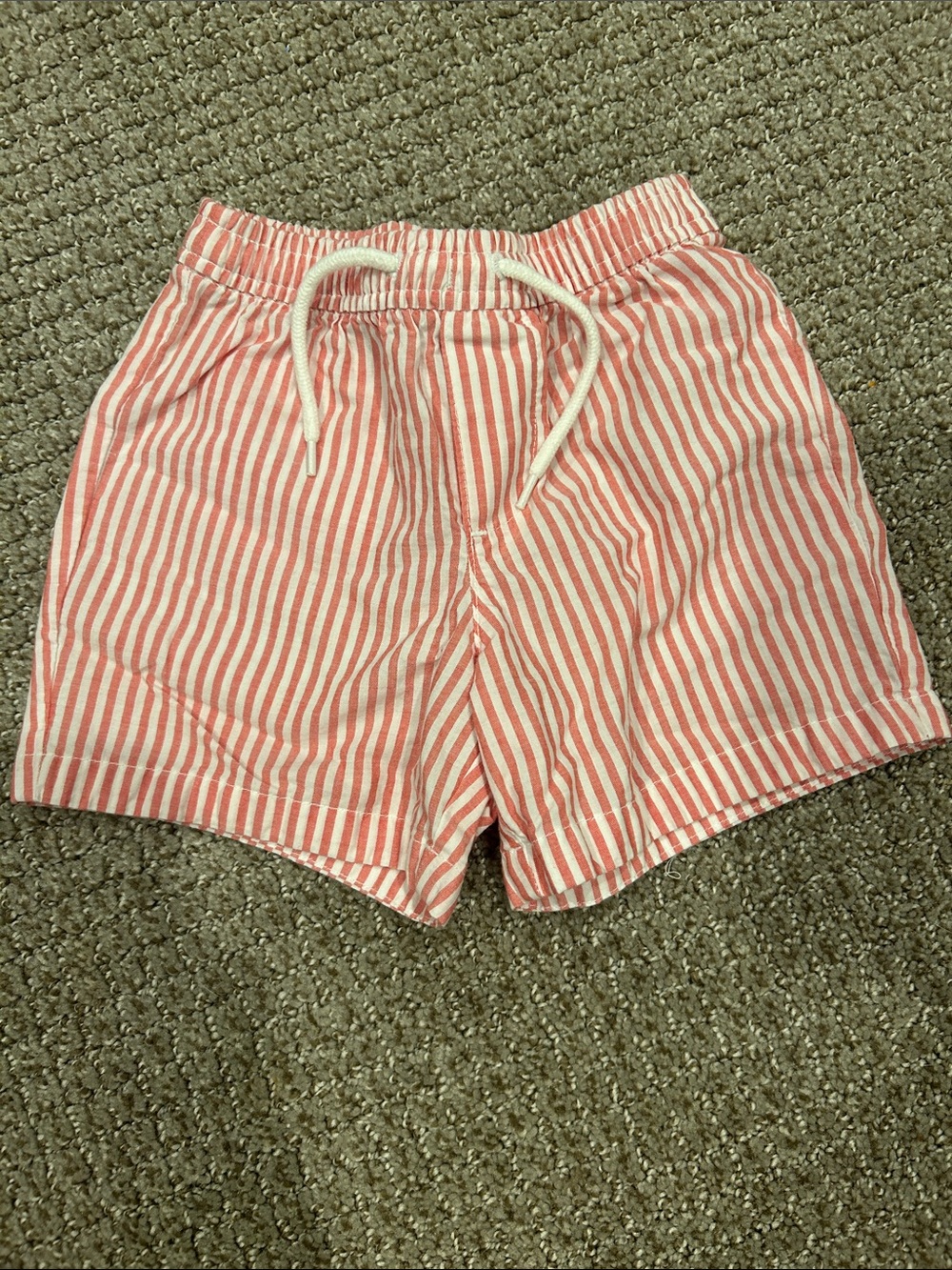 Baby Gap- Striped Red/Pink Drawstring Shorts